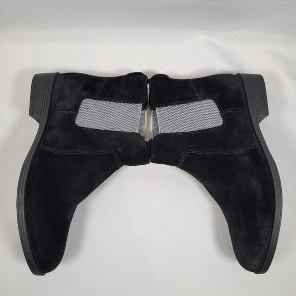 Vionic Alana Ankle Boots Women's 6.5 Black Suede Comfort Pull On Booties *Read* - Picture 4 of 10